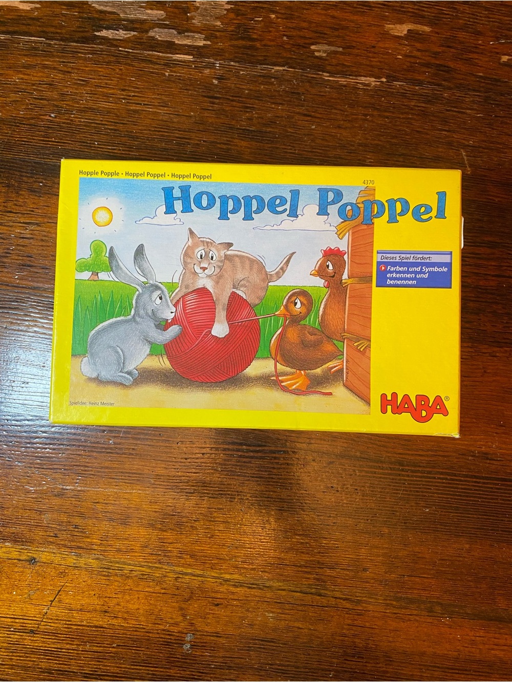 HABA Hoppel Poppel Children's Wooden Shape Matching Board Game